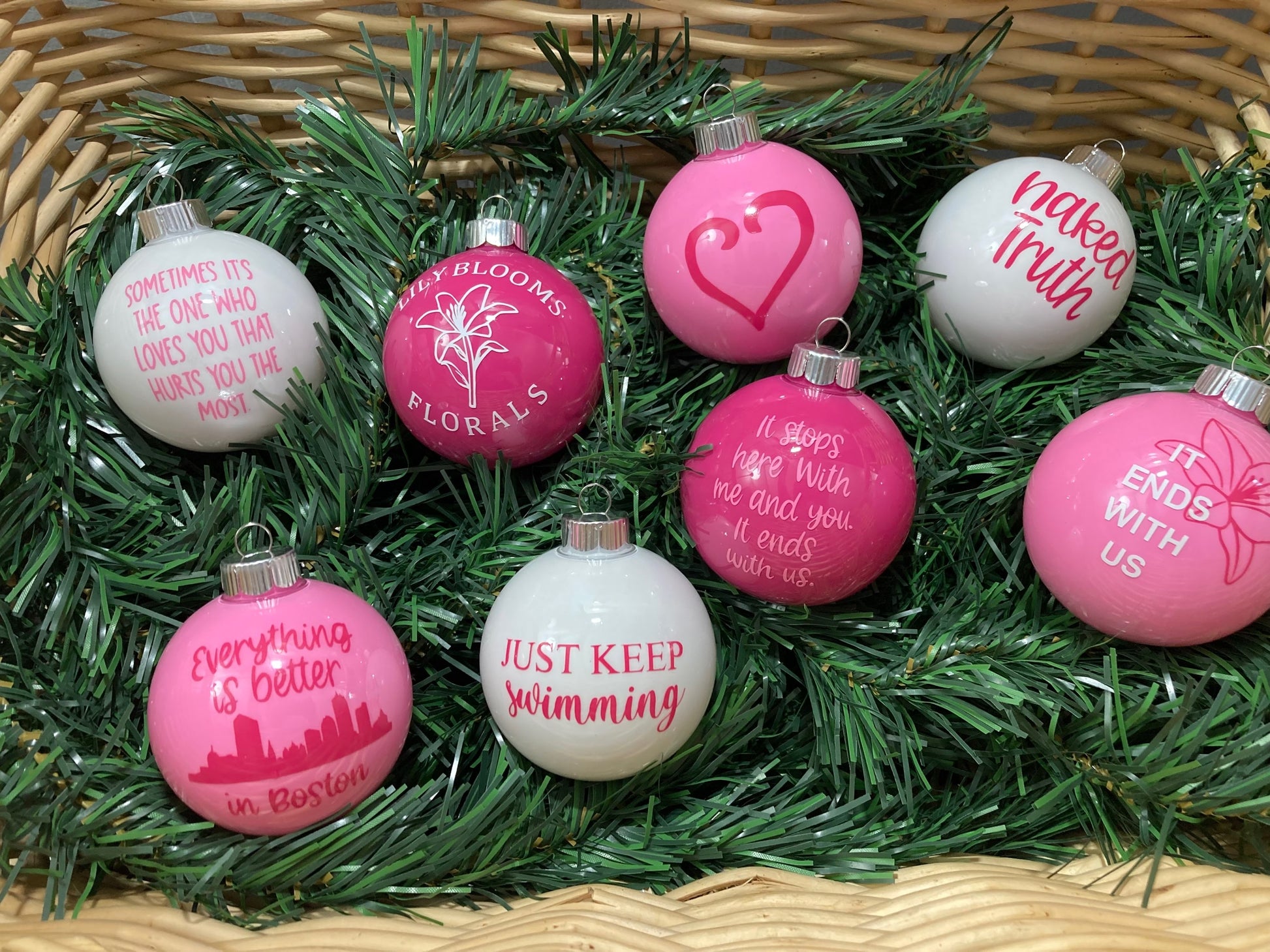 It Ends With Us Inspired Christmas Ornaments image 1