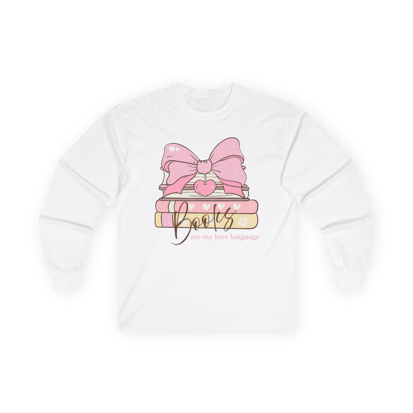 Books Are My Love Language Lone Sleeve Tshirt image 0