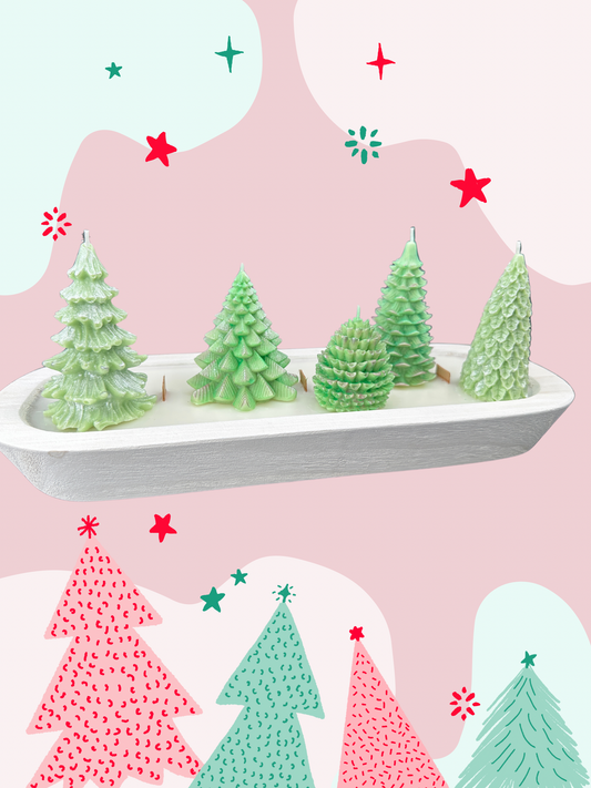 Winter Forest Centerpiece Candle image 0