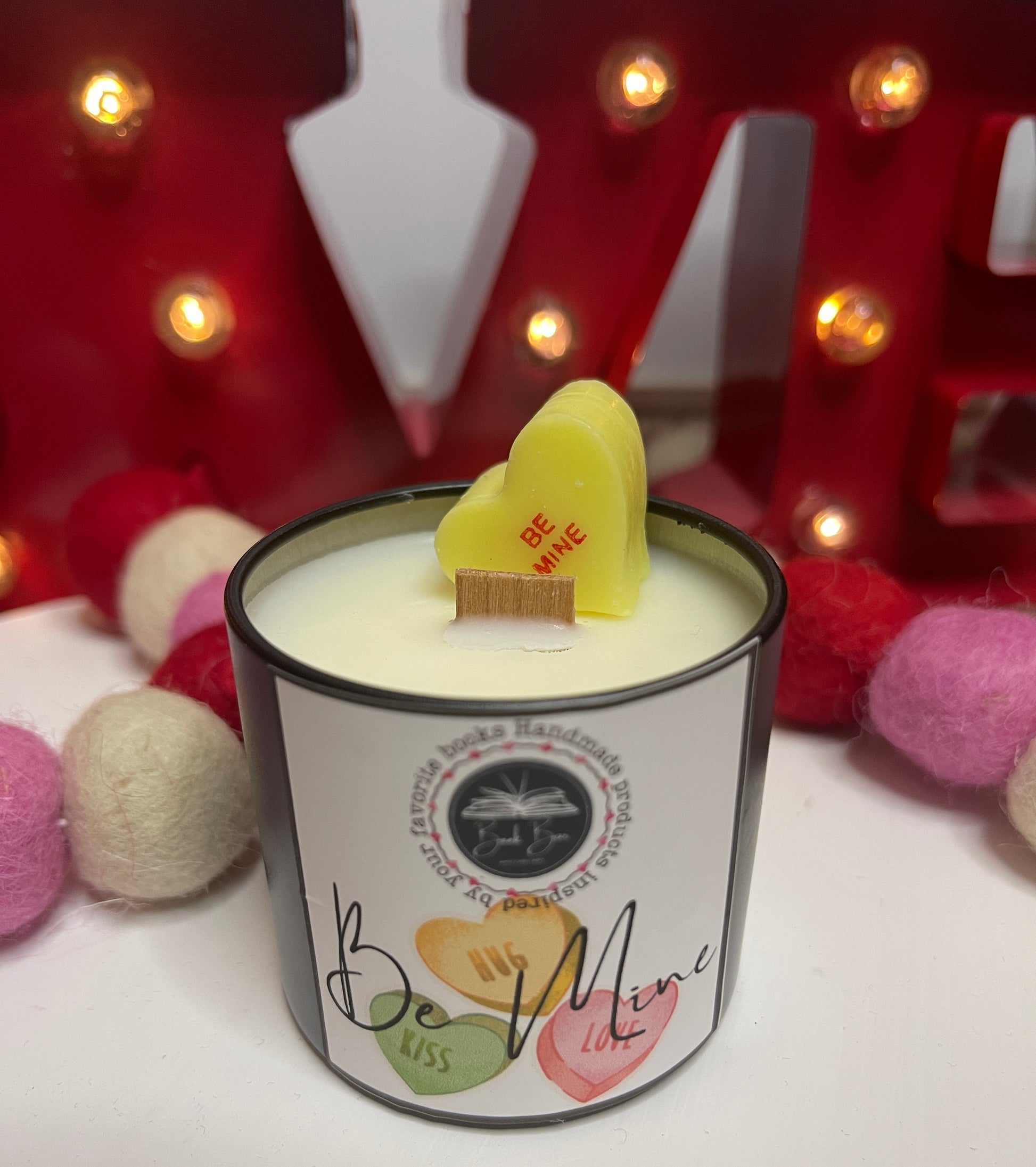 Be Mine Valentine Candle image 2