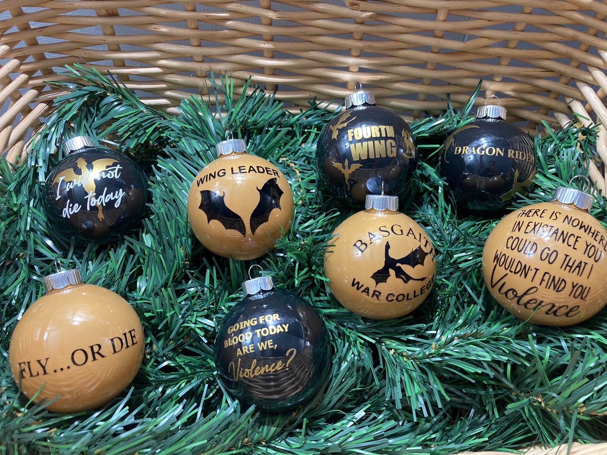 Fourth Wing Christmas Ornaments  image 1