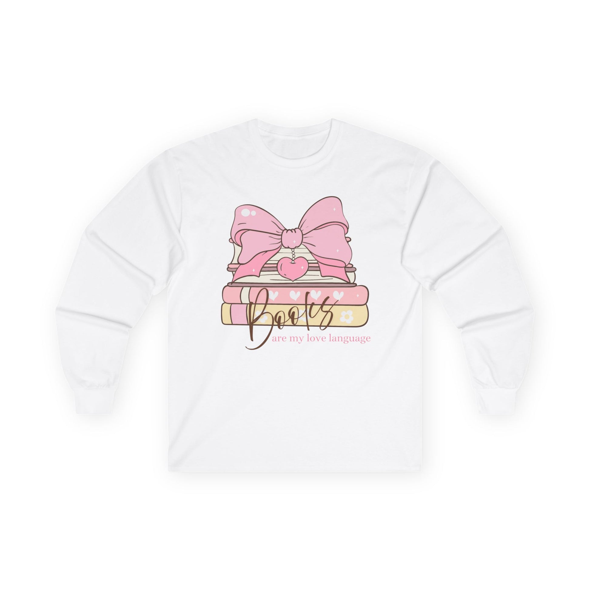 Books Are My Love Language Lone Sleeve Tshirt image 0