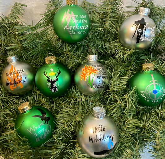 Throne of Glass Inspired Christmas Ornaments image 0